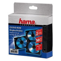 Hama CD-ROM/DVD-ROM Ring Binder Sleeves (00084102)